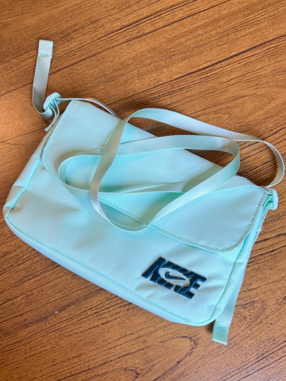 Nike Mint Green Crossbody Bag with Logo